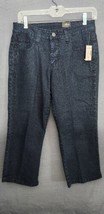 New Dressbarn VSH Jeans Womens Dark Wash Midi Blue Jean Capris Sz 8 Rhin... - £20.50 GBP