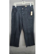 New Dressbarn VSH Jeans Womens Dark Wash Midi Blue Jean Capris Sz 8 Rhin... - £20.56 GBP