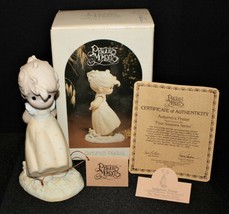 Precious Moments 1986 AUTUMN’S PRAISE 7” Girl Porcelain Figurine in Box, 12084 - £11.73 GBP