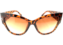 New Fashionista Oversized Elegant Brown Animal Print Cat Eye Women&#39;s Sunglasses - £7.85 GBP