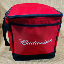 Vintage Budweiser Insulated Soft Shell Cooler Holds 12 Cans With Shoulde... - £15.78 GBP
