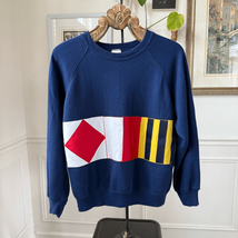 Vintage 80s Bassett and Walker Nautical Flag Sweatshirt XL Unisex - $536.67 MXN