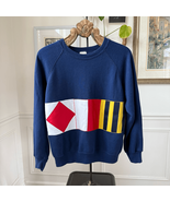 Vintage 80s Bassett and Walker Nautical Flag Sweatshirt XL Unisex - $539.55 MXN
