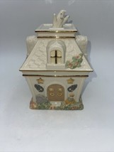 Lenox Occasions Halloween Haunted House Covered Candy Dish  8” x 5.5” - £19.76 GBP