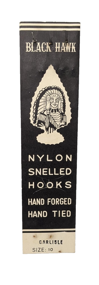 Black Hawk Vintage Nylon Hand Forged &amp; Tied Unused No. 10 Carlisle Snell... - $9.89