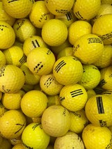 100 Yellow Range Balls... Assorted Batch of AA Value Practice Golf Balls... - $48.33