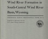 Stratigraphy of Wind River Formation in South-Central Wind River Basin, ... - £17.34 GBP