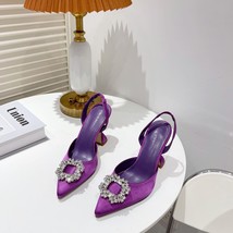 Women Pumps luxury Crystal Shoe Purple 41 - £21.08 GBP