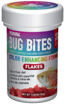 Fluval Bug Bites Insect Larvae Recipe Color Enhancing Fish Flake  1.6 oz - £12.02 GBP