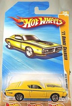2010 Hot Wheels #36 New Models 36/44 &#39;71 DODGE CHARGER Yellow Variant wChrome5Sp - £7.04 GBP