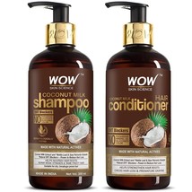 WOW Skin Science Coconut Milk Hair Set consists Coconut Milk Shampoo 300+300ML - £25.30 GBP