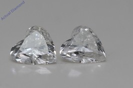 A Pair of Heart Cut Loose Diamonds (0.84 Ct,I Color,VS1 Clarity) - £1,353.59 GBP