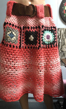 Women Skirt Size XL Handmade Granny Square Skirt Cuadros de la abuela - $338.84 CAD