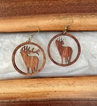 Wild North Wooden Earrings NEW Elk - £10.19 GBP