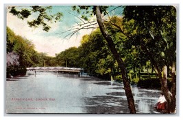 Rustic Bridge Epworth Park Lincoln Nebraska NE 1909 DB Postcard V16 - $3.91