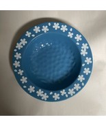 Temp-tations Soup Pasta Bowl 9&quot; Blue Field Of Flowers Luncheon Dinnerware - $30.75