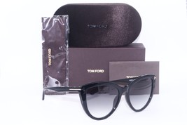 NEW TOM FORD TF 915 01B ISABELLA-02 BLACK GREY GRADIENT SUNGLASSES 56-18 - £336.32 GBP