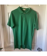 LL Bean Polo Shirt Men’s XL Freeport Maine Green Missing Button - £9.02 GBP