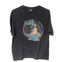 Star Wars Luke Skywalker Graphic - T-Shirt - Gray - Men&#39;s Size Large - £14.77 GBP