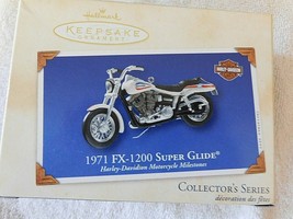 Hallmark Keepsake Harley-Davidson 1971 FX-1200 Super Glide 2002 Xmas Ornament Mb - £11.76 GBP