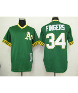 Athletics #34 Rollie Fingers Jersey Old Style Uniform Green - €39,08 EUR