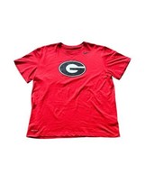  NIKE Men&#39;s Dri Fit Red Georgia Bulldogs Short Sleeve Shirt Top Pullover Sz XL - £14.72 GBP