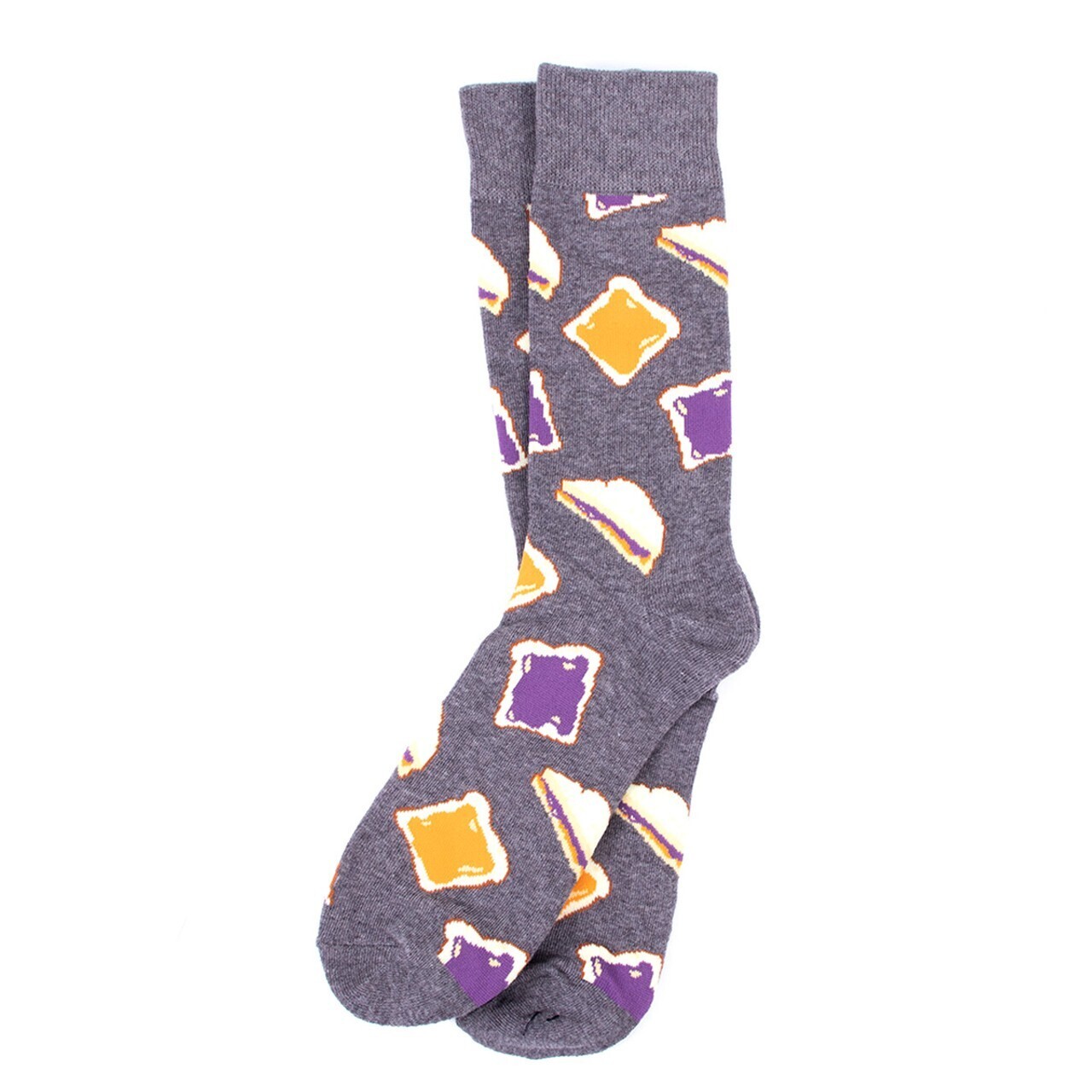 Men's Crew Socks Peanut Butter and Jelly Socks PB&J Gift Mens Dress Socks Item image 2