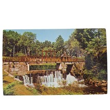 Postcard Bridgton Maine Borders On Highland Lake Bridge Chrome Unposted - £5.44 GBP