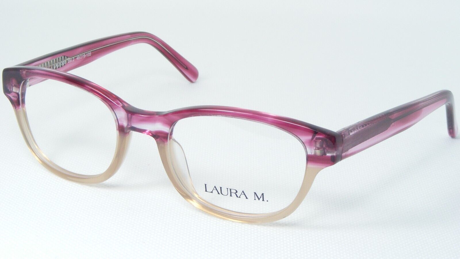 LAURA M.LAU1300 2 Rosa/Trasparente / Luce Marroncino Occhiali da Sole Mo... - $76.27