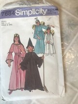 1976 Simplicity 7684 Pattern Princess Fairy Angel Halloween Costume 2-4 Uncut - £16.86 GBP