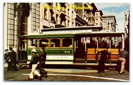 San Francisco Cable Car Turntable Postcard - £36.49 GBP