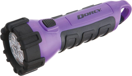 Dorcy 55 Lumen Floating Water Resistant LED Flashlight with Carabineer Clip, Pur - £10.96 GBP