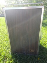 Vtg Coleman Camping Wood Woodgrain Cooler Ice Chest Upright W/Drawer Tray - $64.83