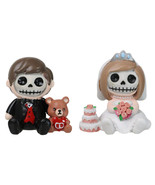 Set Of 2 Mr And Mrs Furrybones Bride Groom Wedding Skeleton Furrybones F... - $25.99