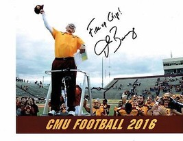 John Bonamego‎ Autographed 8x10 Photo Signed CMU Head Coach Central Michigan U - £34.56 GBP