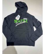 Women&#39;s Nike Heather Gray SEATTLE  Fleece Pullover Hoodie M - $631.96 MXN