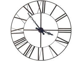 50&quot; Circle Black Metal Skeleton Wall Clock - $1,147.04