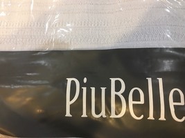 PiuBelle BRANCH QUN MATELASSE COVERLET LT. GREY FRINGE PORTUGAL SHABBY C... - $135.61