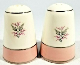 Homer Laughlin Cavalier Eggshell Springtime Pink Salt and Pepper Shakers - £32.75 GBP