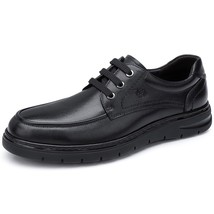 Winter Shoes Men&#39;s Leather Lace-up Men  Business Casual Shoes British Luster Ela - £104.34 GBP