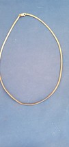 Sterling Silver 925 Choker Necklace Italy 16&quot;  - $283.44 MXN