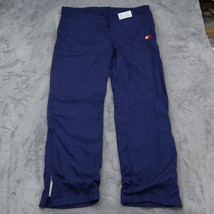 Champion Pants Mens L Blue Drawstring Elastic Waist Ankle Zip Activewear - $25.72