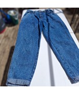 BILL BLASS 90s Mom Blue Jeans Pleated Front Pockets Women&#39;s Size 12 VINTAGE - $35.63