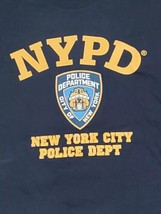 NYPD Shirt Adult Medium Blue New York City Police Department Pullover Te... - $159.11 MXN