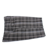 NWOT MEN TEEN BOYS BURNSIDE SHORTS BLACK GRAY PLAID 32&quot; WAIST 10-1/2&quot; IN... - £7.88 GBP