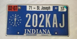 Indiana 2008-13 Torch State Seal Blue White License Plate St Joseph County - $9.89