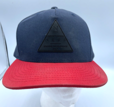 Neff Hat Navy Red Snapback Cap Braving The Elements Custom Goods Adjustable - $9.99