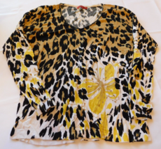 Joni B. Women&#39;s Ladies Size M mdeium Long Sleeve shirt Sweater Multicolo... - £12.13 GBP