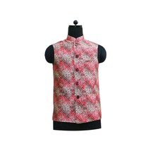 Handmade Vintage Floral Nehru Jackets - Luxury Indian Ethnic Party Wear ... - $42.63