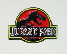 Jurassic Park Movies Classic T-Rex Logo Metal Enamel Pin NEW UNUSED - £6.26 GBP